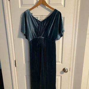 Maternity Gwen Velvet bridesmaids dress from Revelry